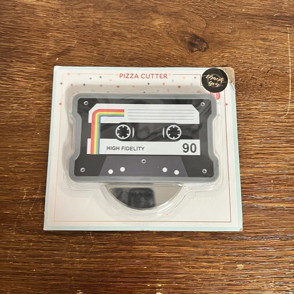 Retro Cassette Tape “High Fidelity” Pizza Cutter – New in Package